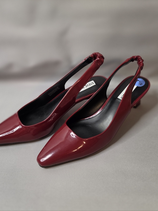 Steve Madden Shoes - Steve Madden Burgundy Patent Slingback Pumps